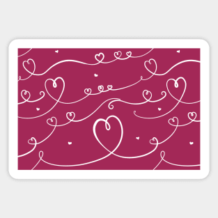 Cute one line heart pattern great for Valentine's Day, Mother's Day or for people in love. Sticker